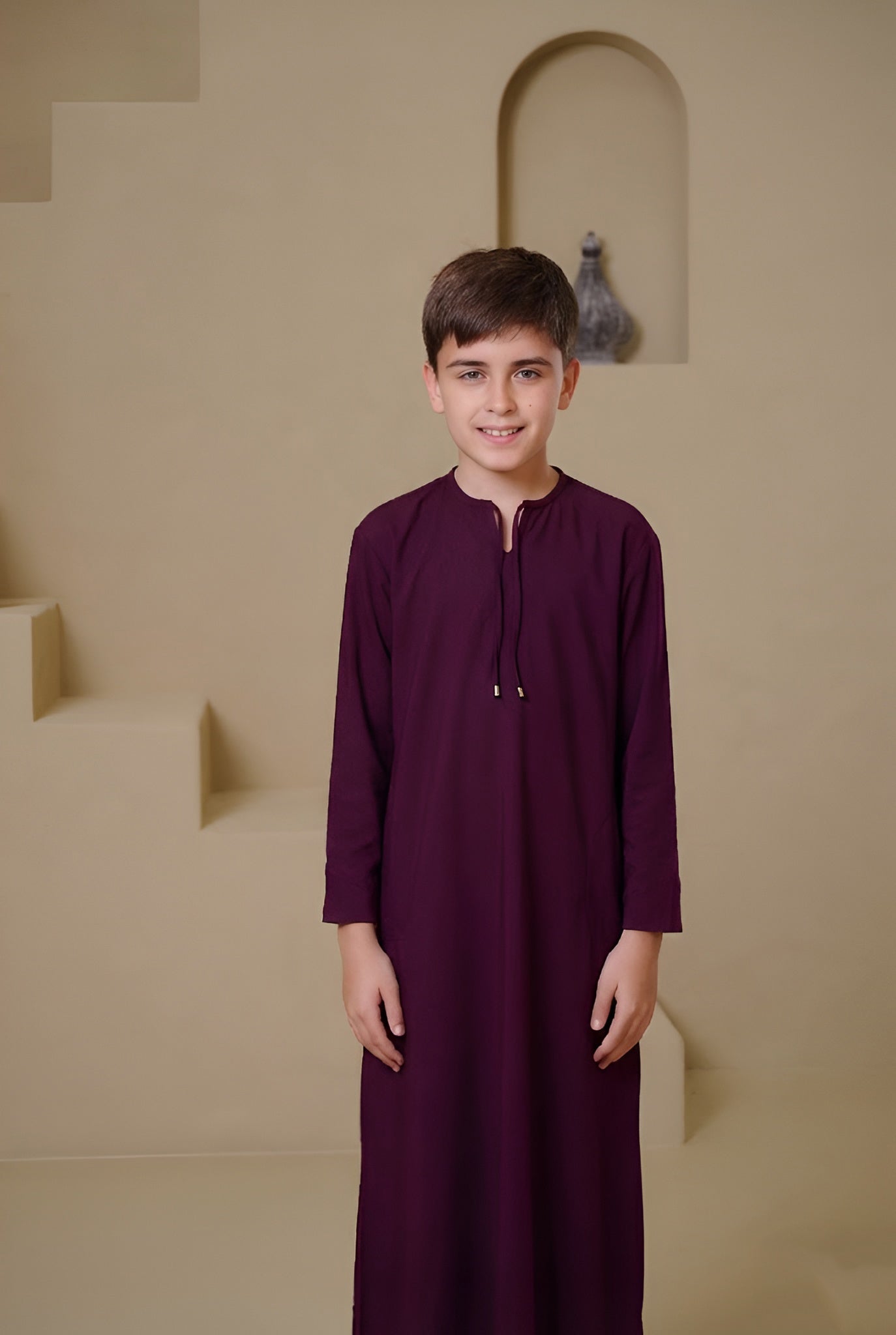 SAHIL Junior Kandura - Maroon