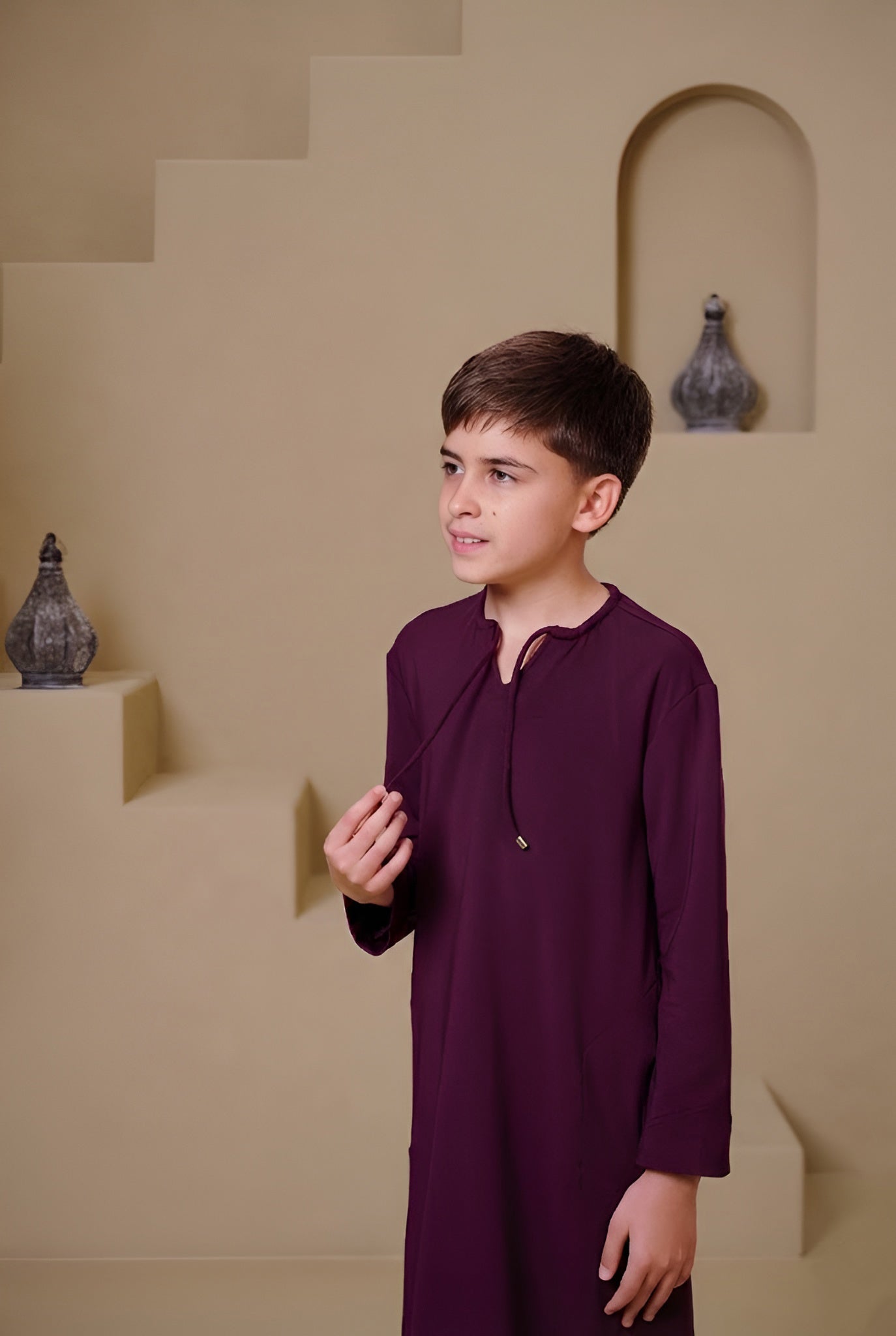 SAHIL Junior Kandura - Maroon