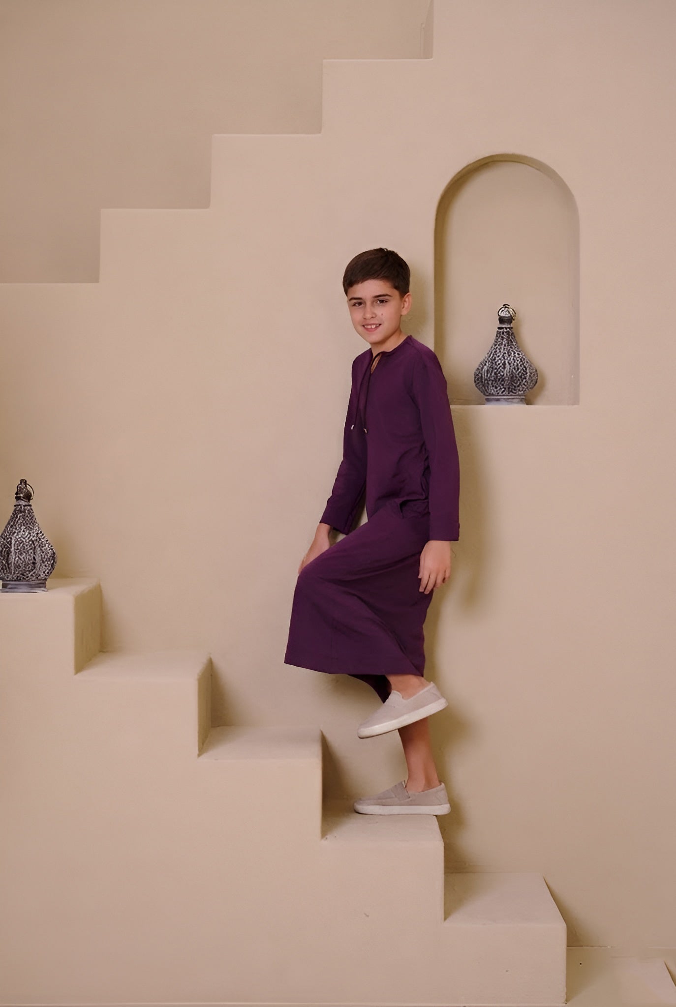 SAHIL Junior Kandura - Maroon