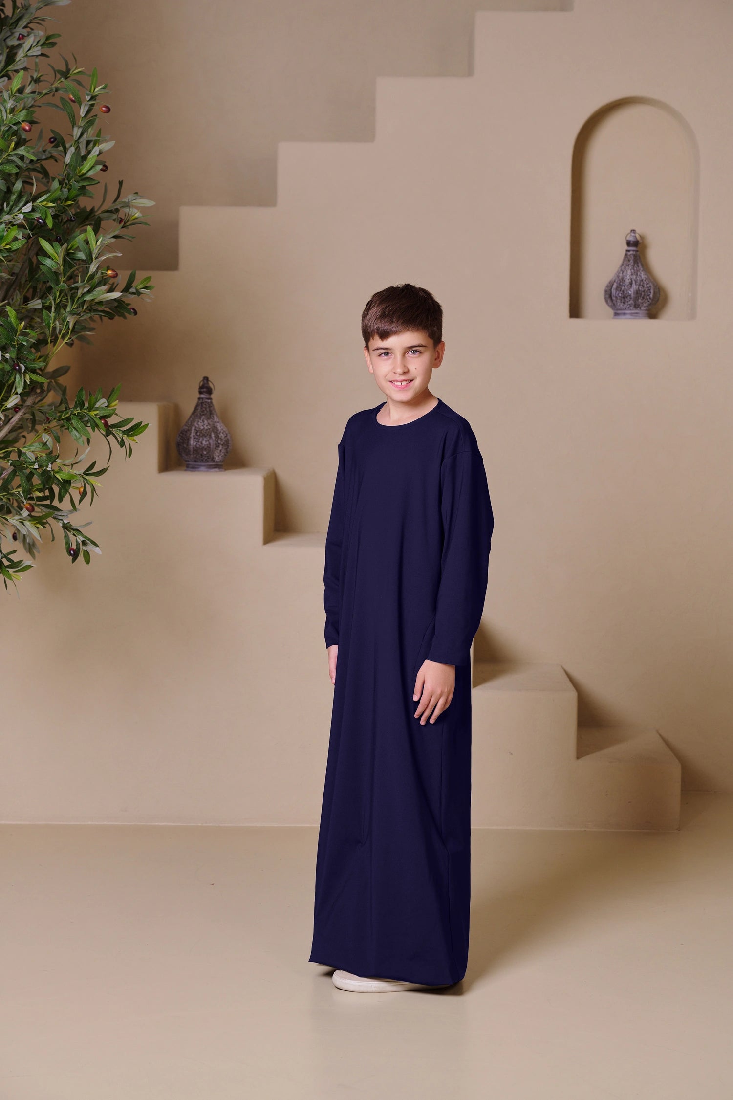 RAYAN Junior Kandura - Navy Blue