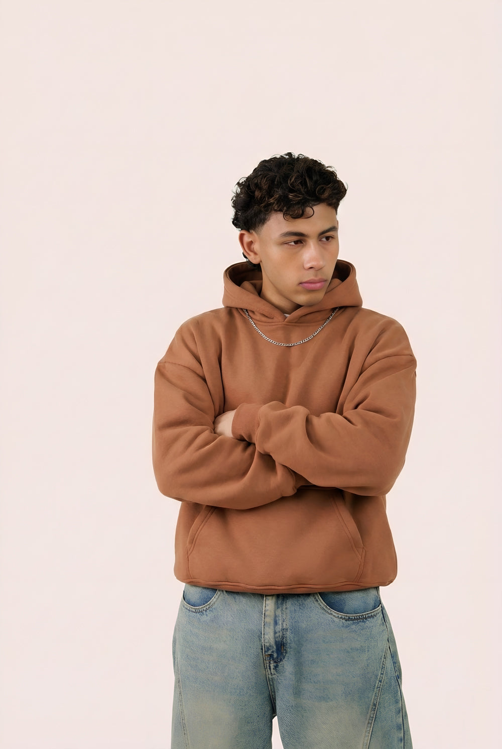 MULU Kids Classic Oversized Hoodie - Brown