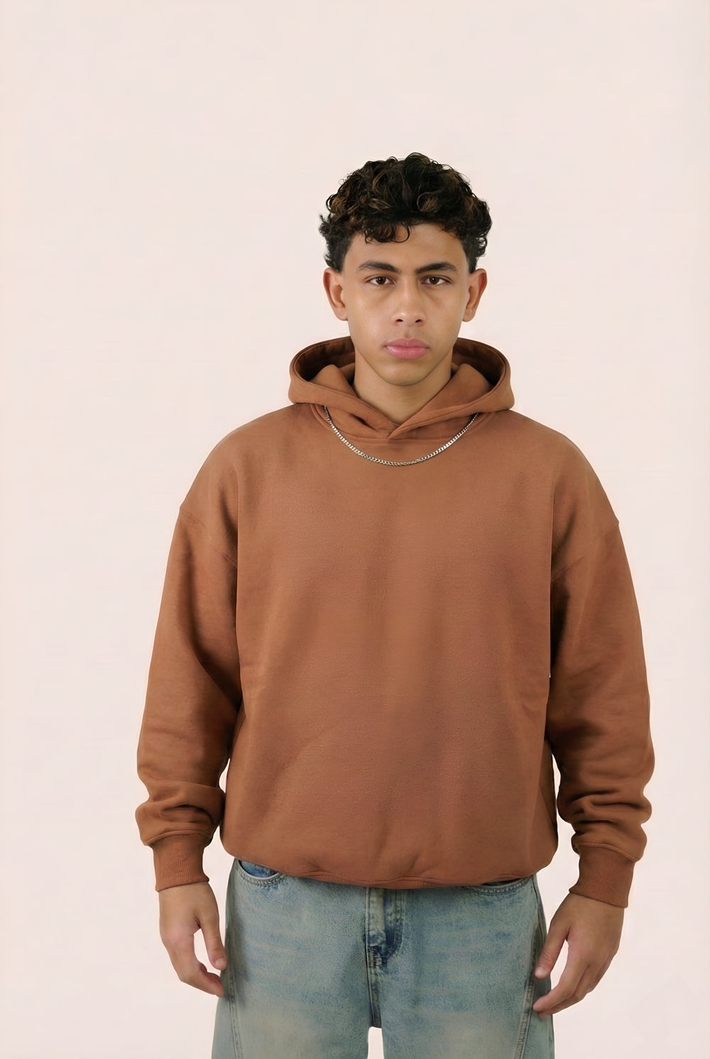 MULU Kids Classic Oversized Hoodie - Brown