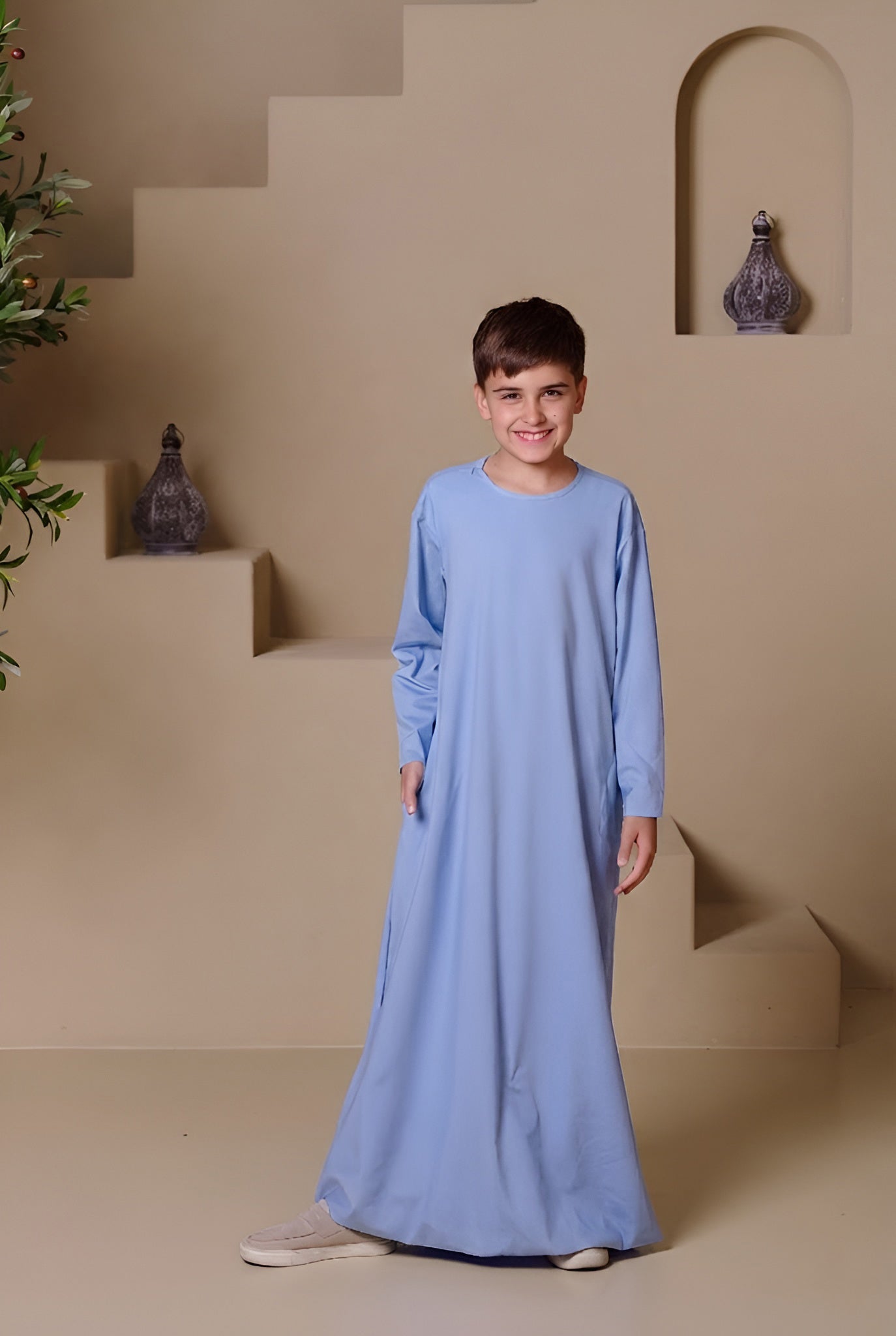 RAYAN Junior Kandura - Light Blue