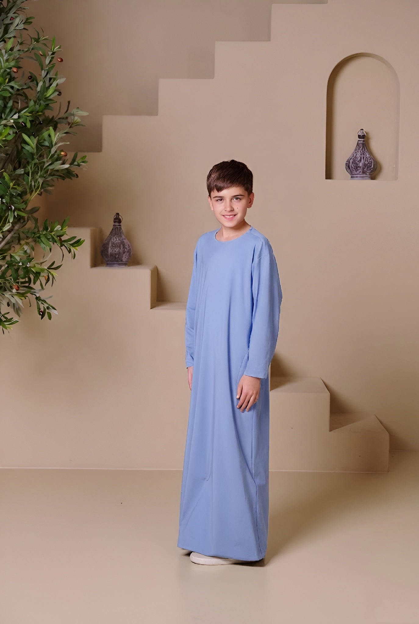 RAYAN Junior Kandura - Light Blue