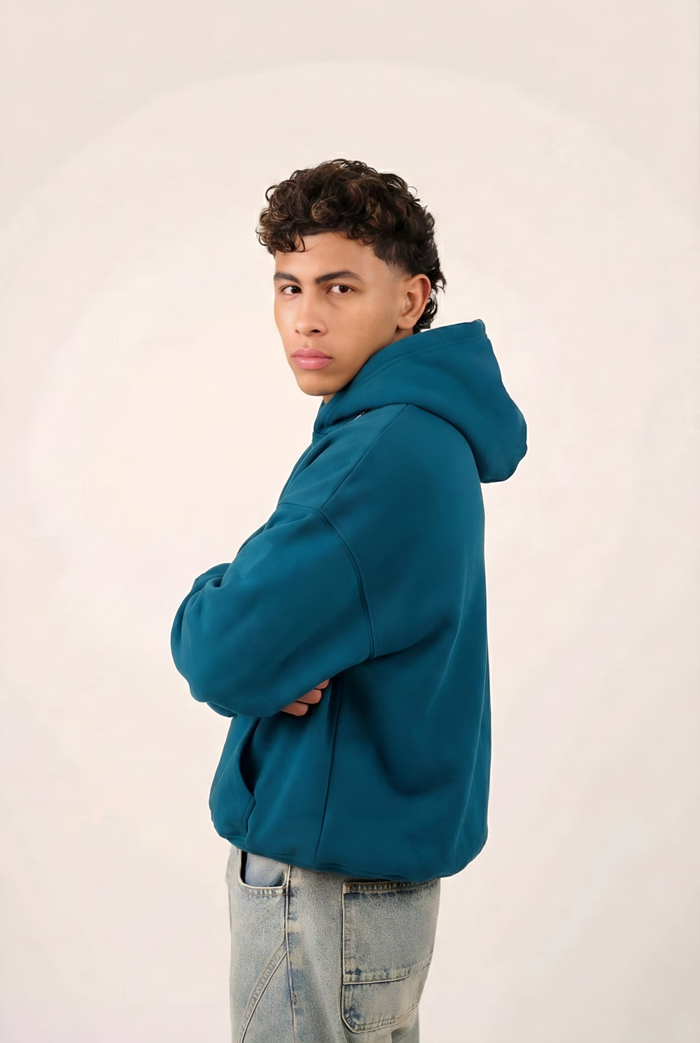 MULU Kids Classic Oversized Hoodie - Teal Blue