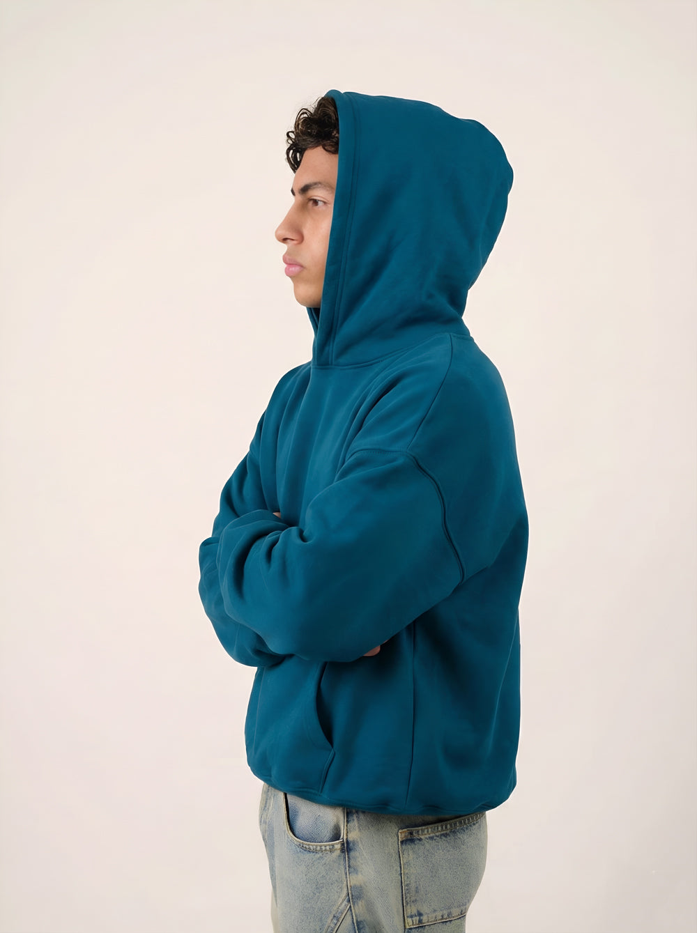 MULU Kids Classic Oversized Hoodie - Teal Blue