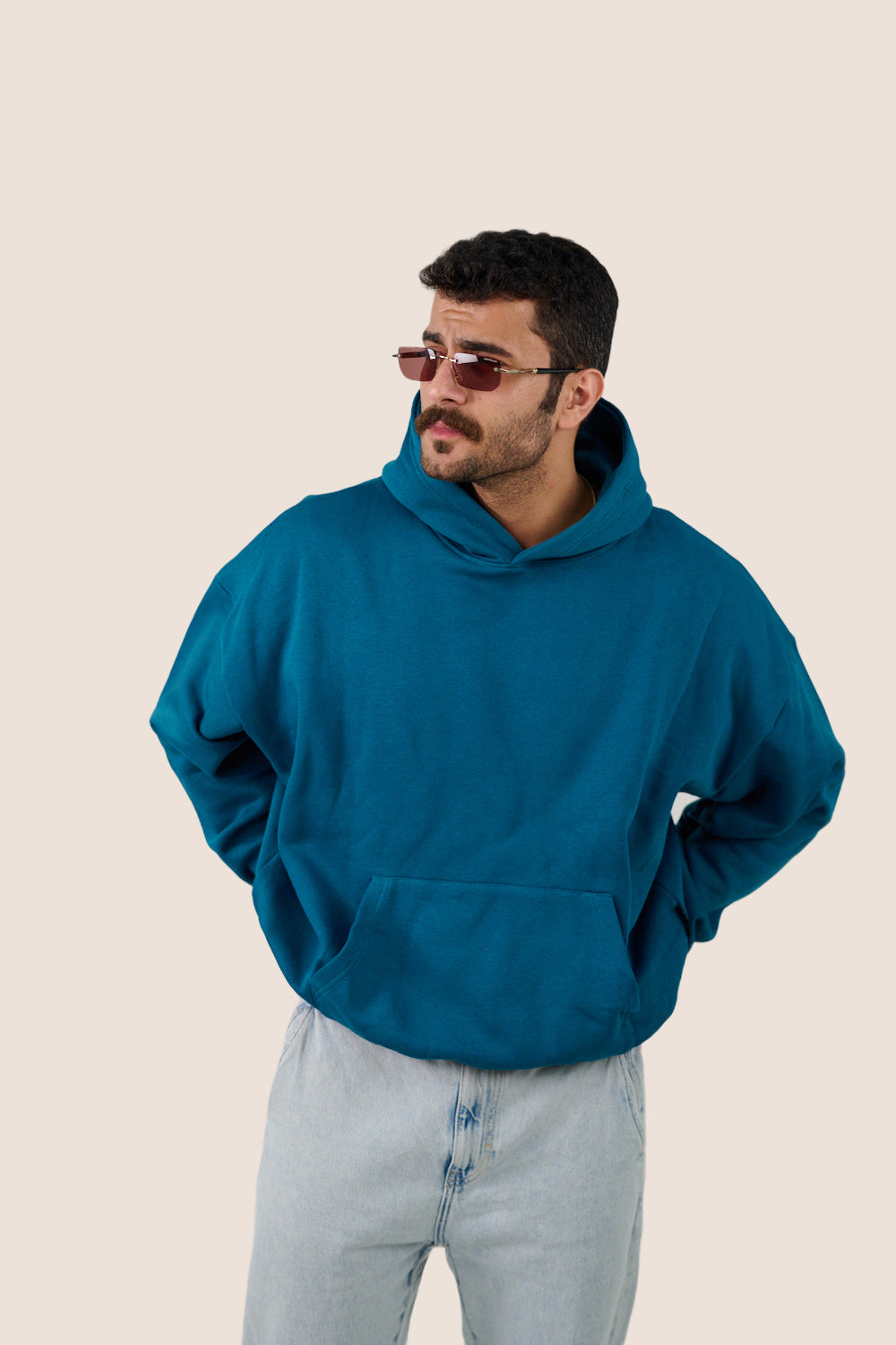 MULU Classic Oversized Hoodie - Teal Blue