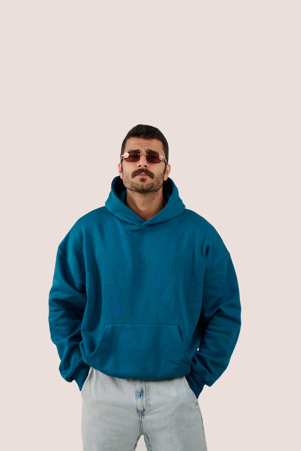 MULU Classic Oversized Hoodie - Teal Blue