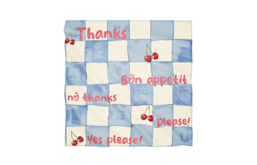 Maly Cherry Chat Checkered Cloth