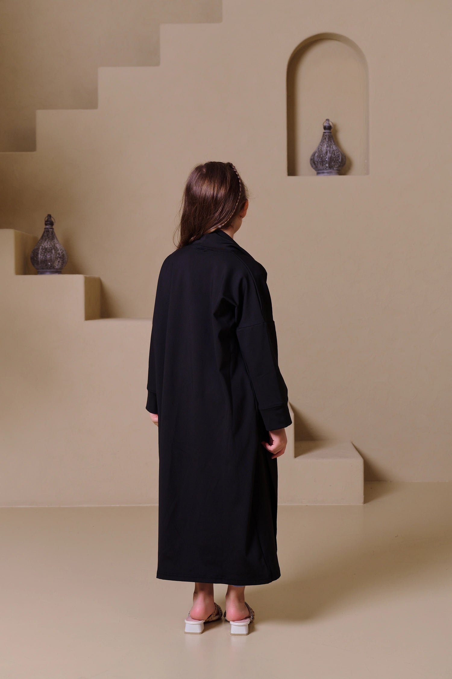 MULU Classic Kids Abaya - Black