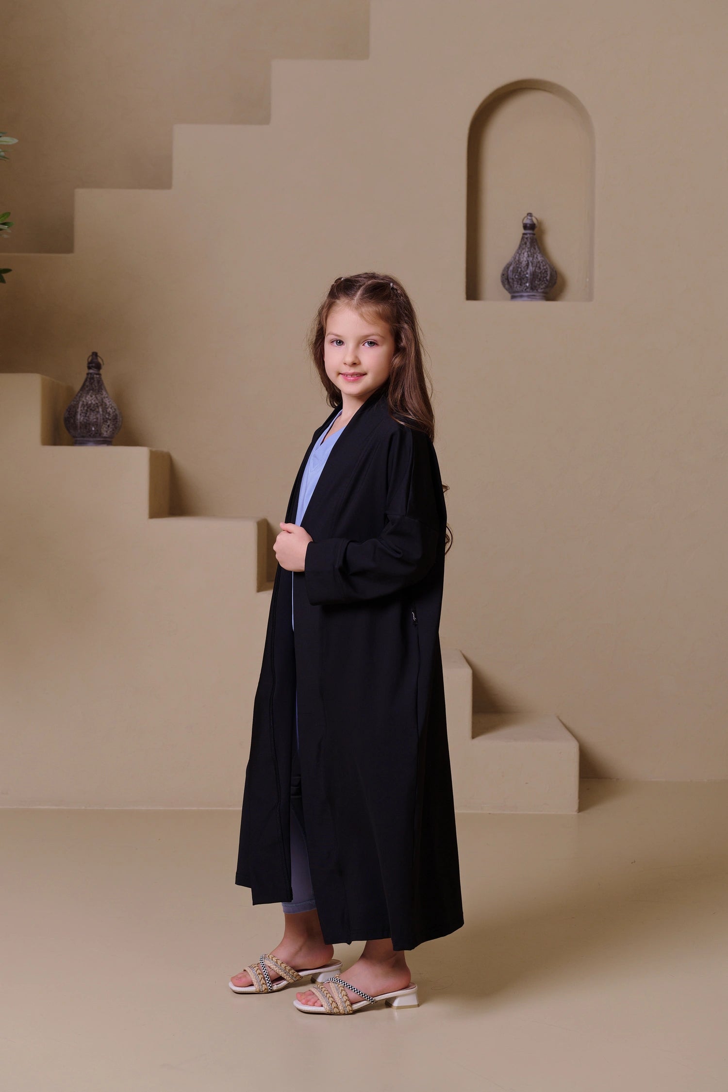 MULU Classic Kids Abaya - Black