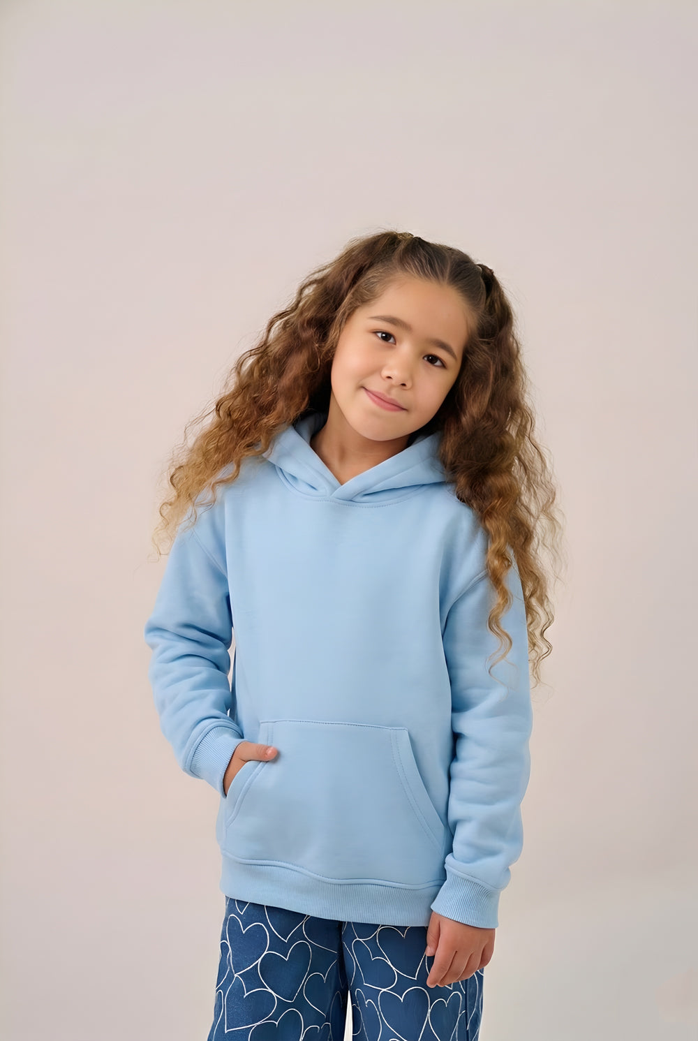 MULU Kids Classic Oversized Hoodie - Baby Blue
