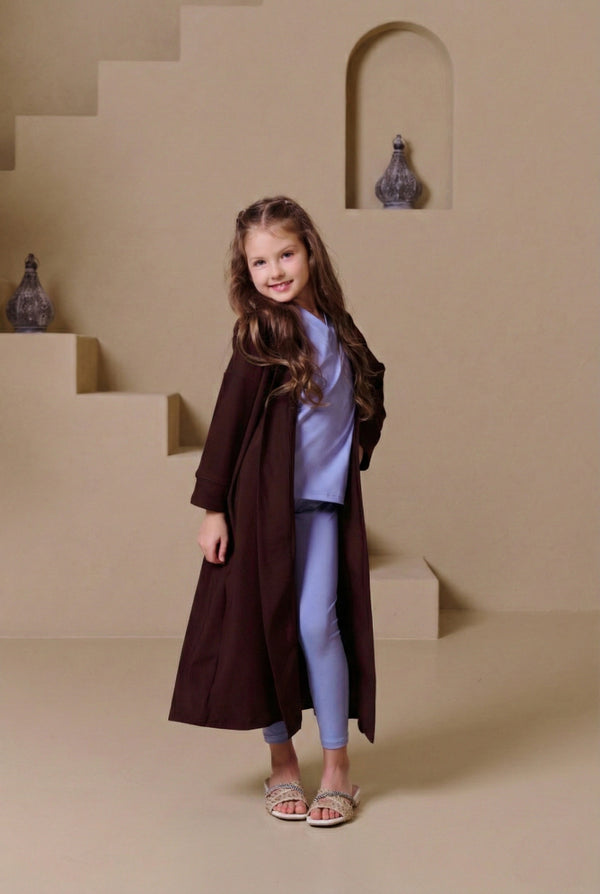 MULU Classic Kids Abaya - Brown