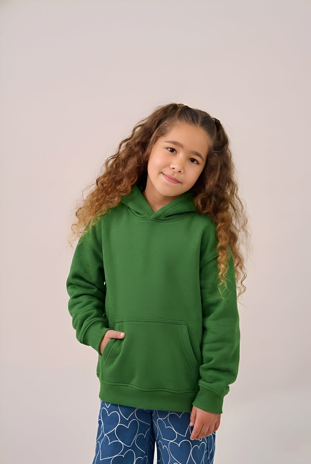 MULU Kids Classic Oversized Hoodie - Green