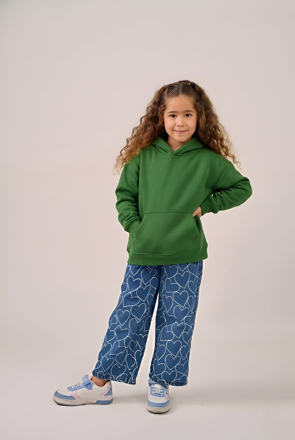 MULU Kids Classic Oversized Hoodie - Green