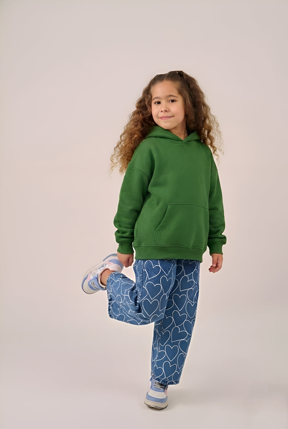 MULU Kids Classic Oversized Hoodie - Green