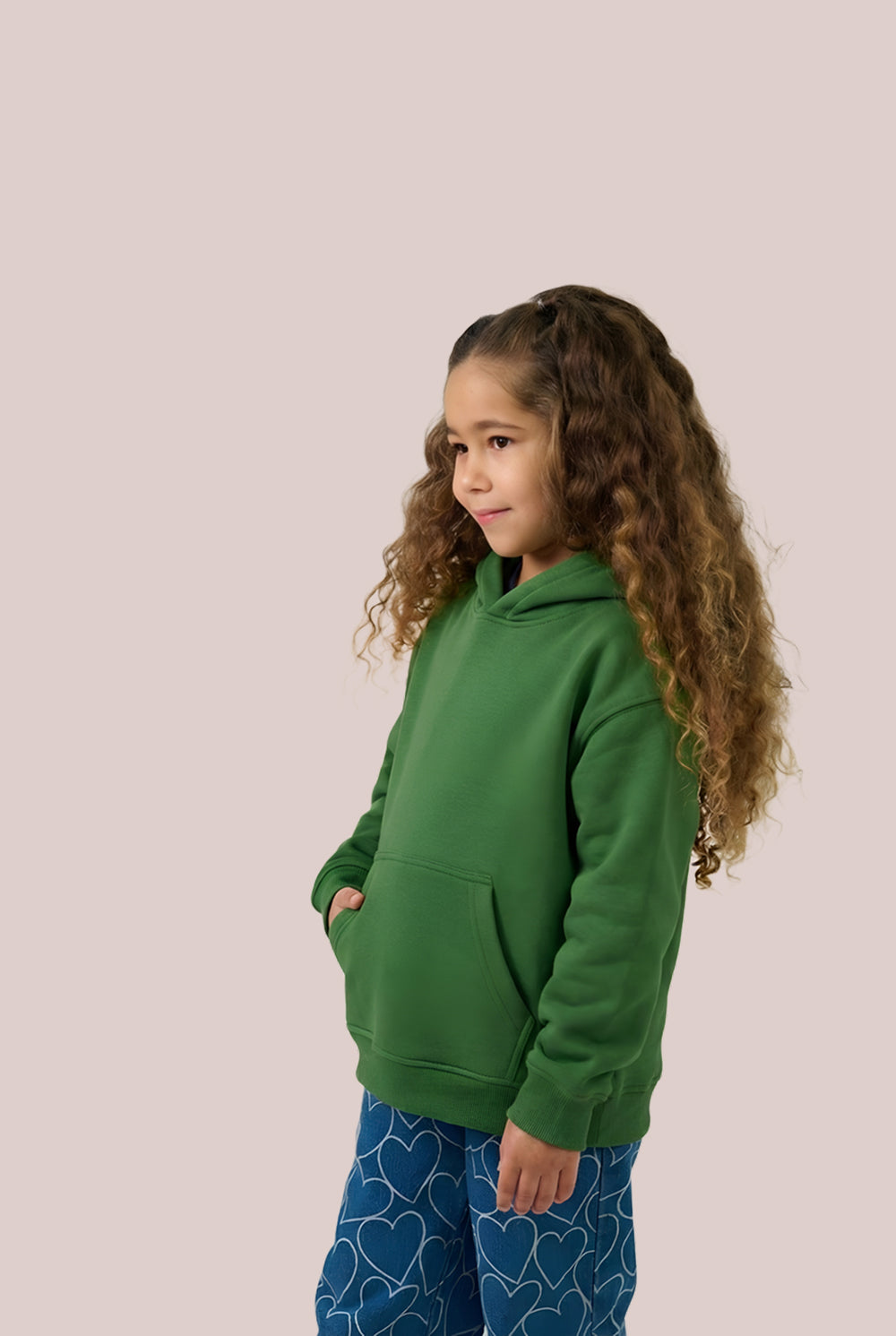 MULU Kids Classic Oversized Hoodie - Green