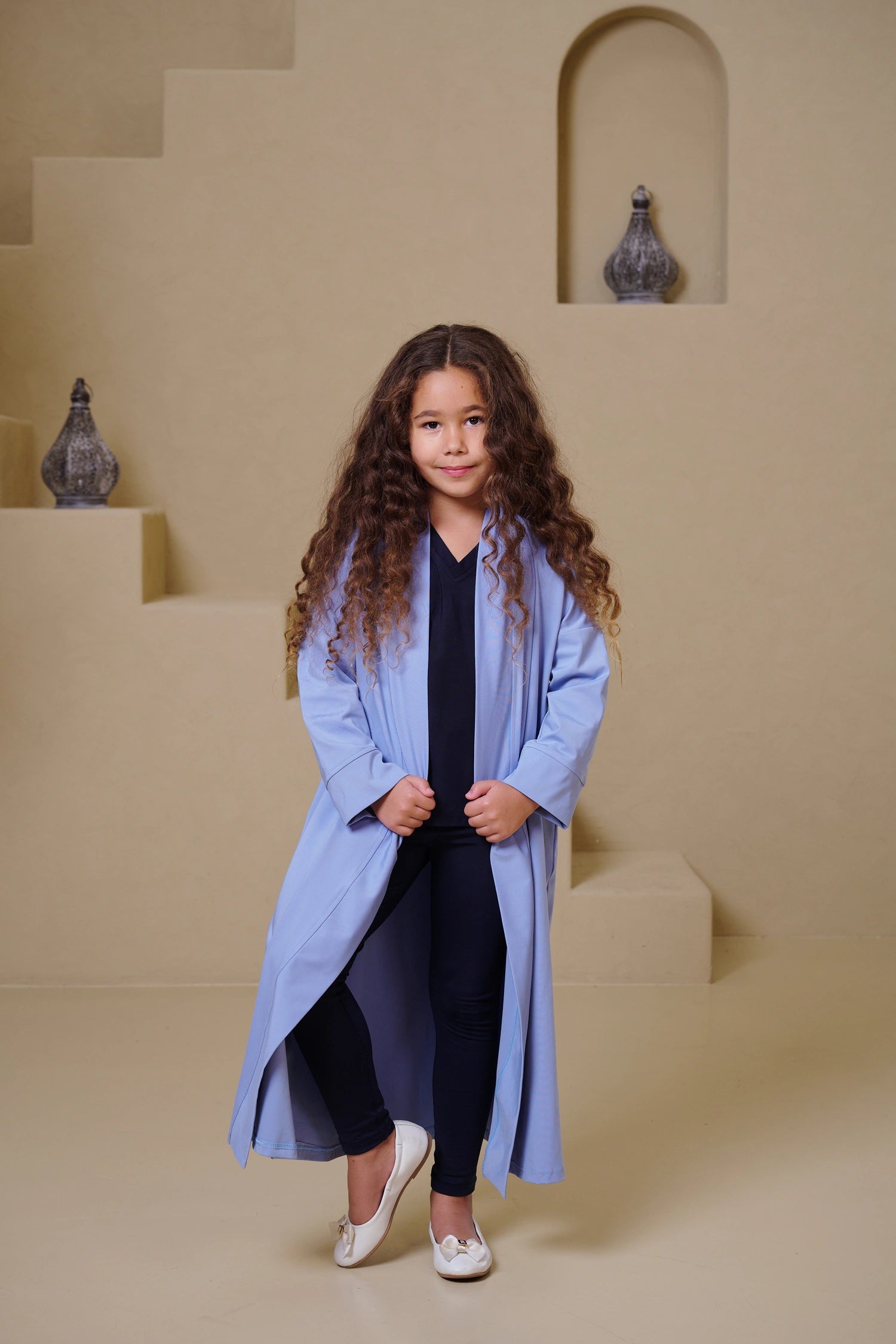 MULU Classic Kids Abaya - Light Blue