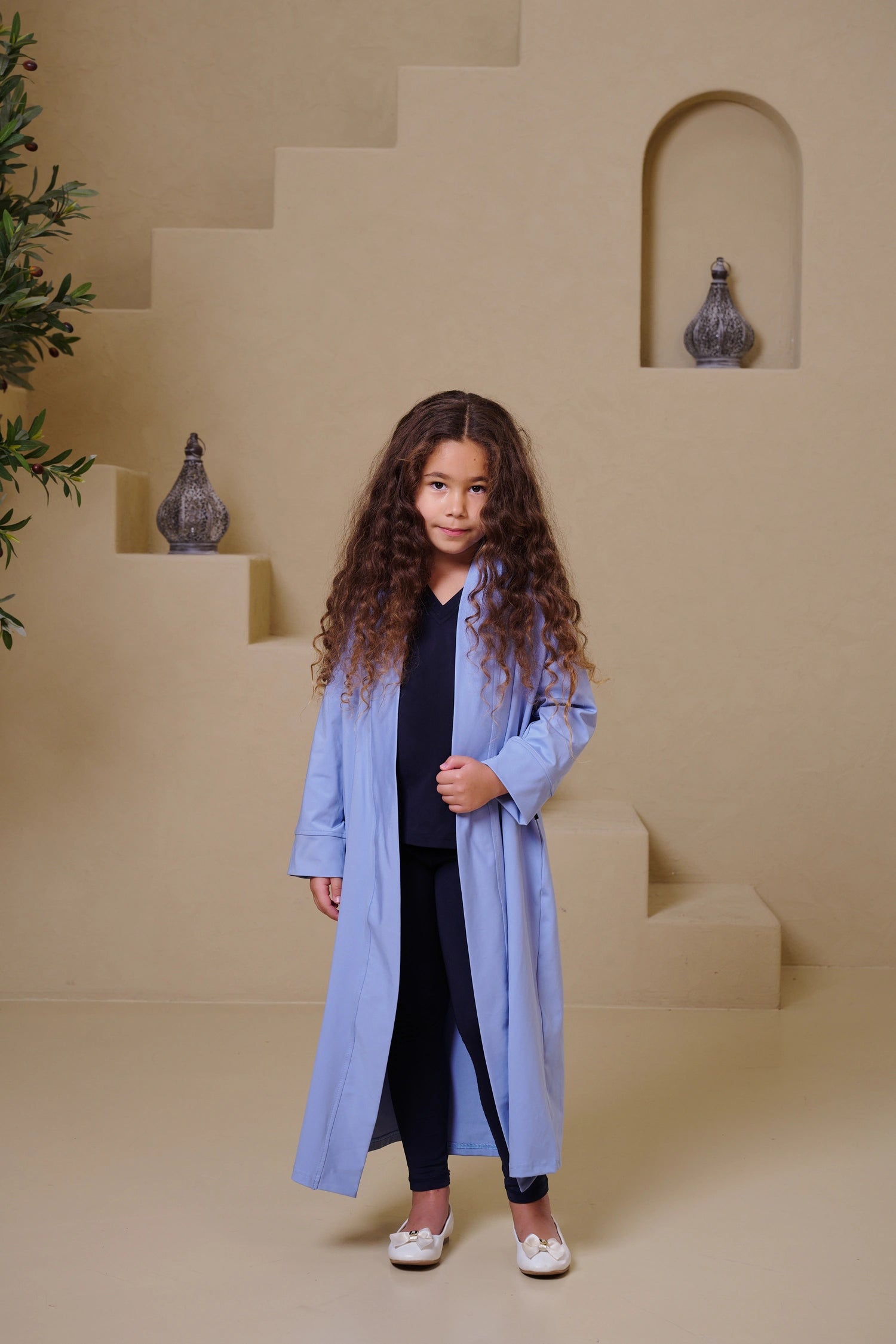 MULU Classic Kids Abaya - Light Blue