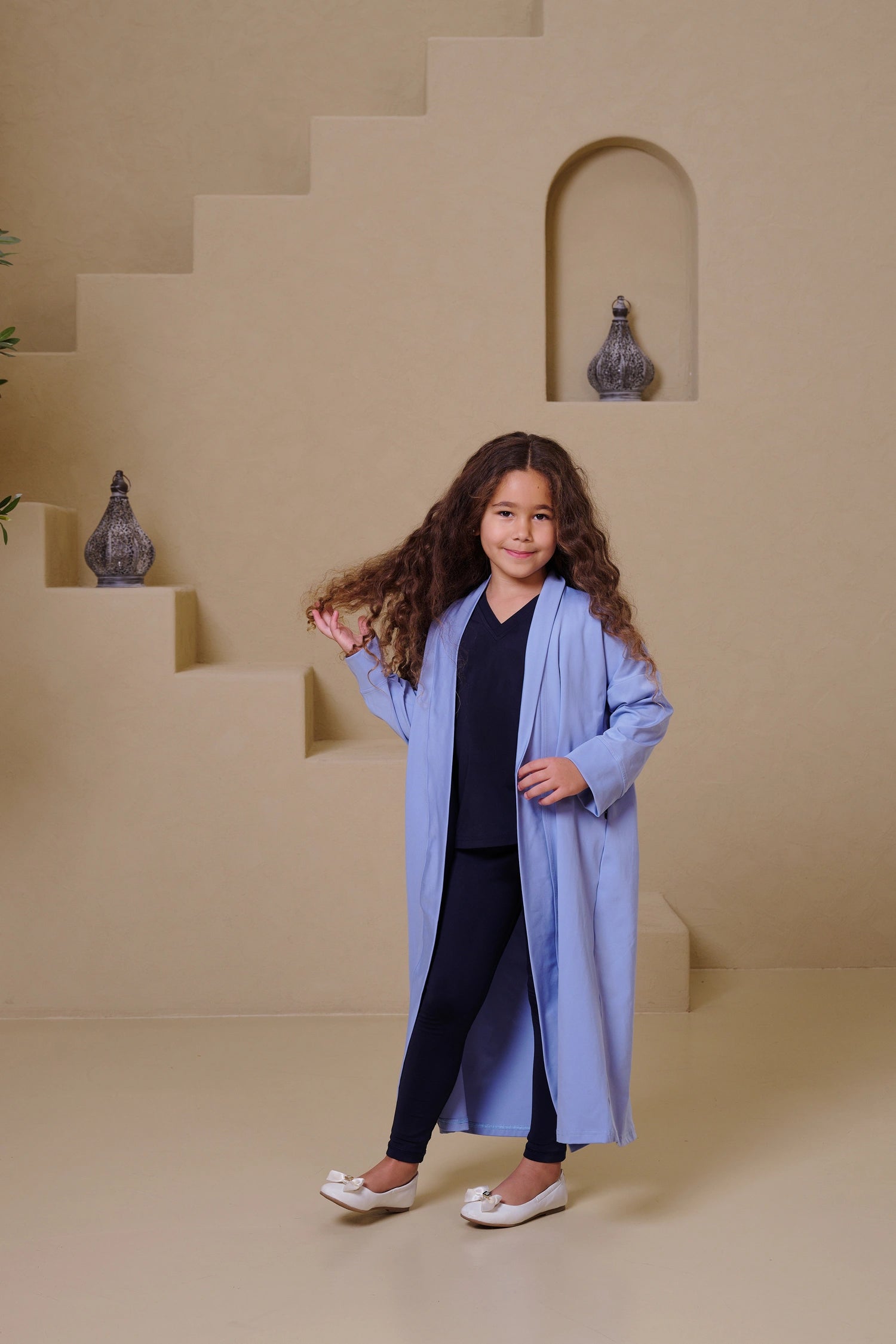 MULU Classic Kids Abaya - Light Blue