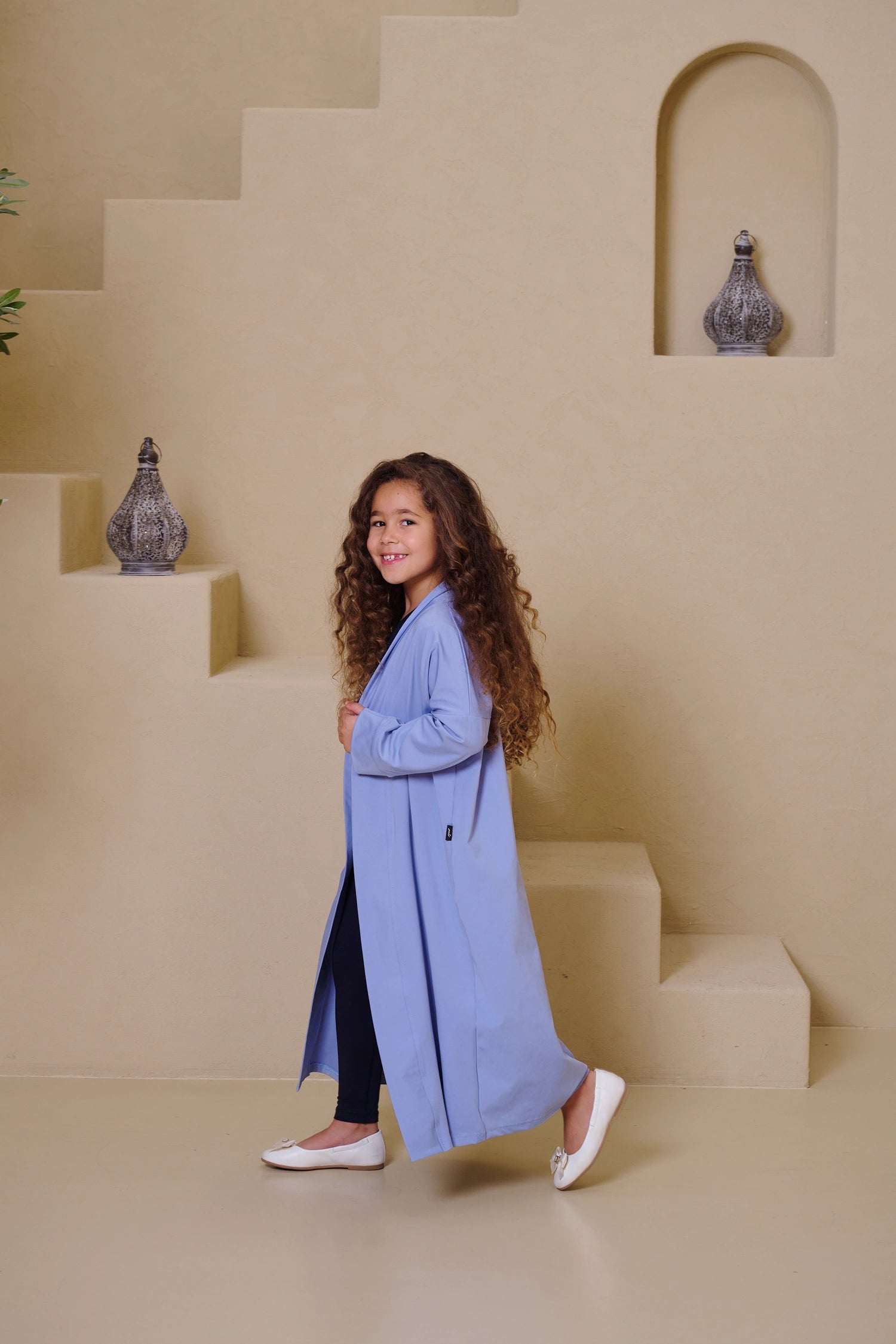 MULU Classic Kids Abaya - Light Blue