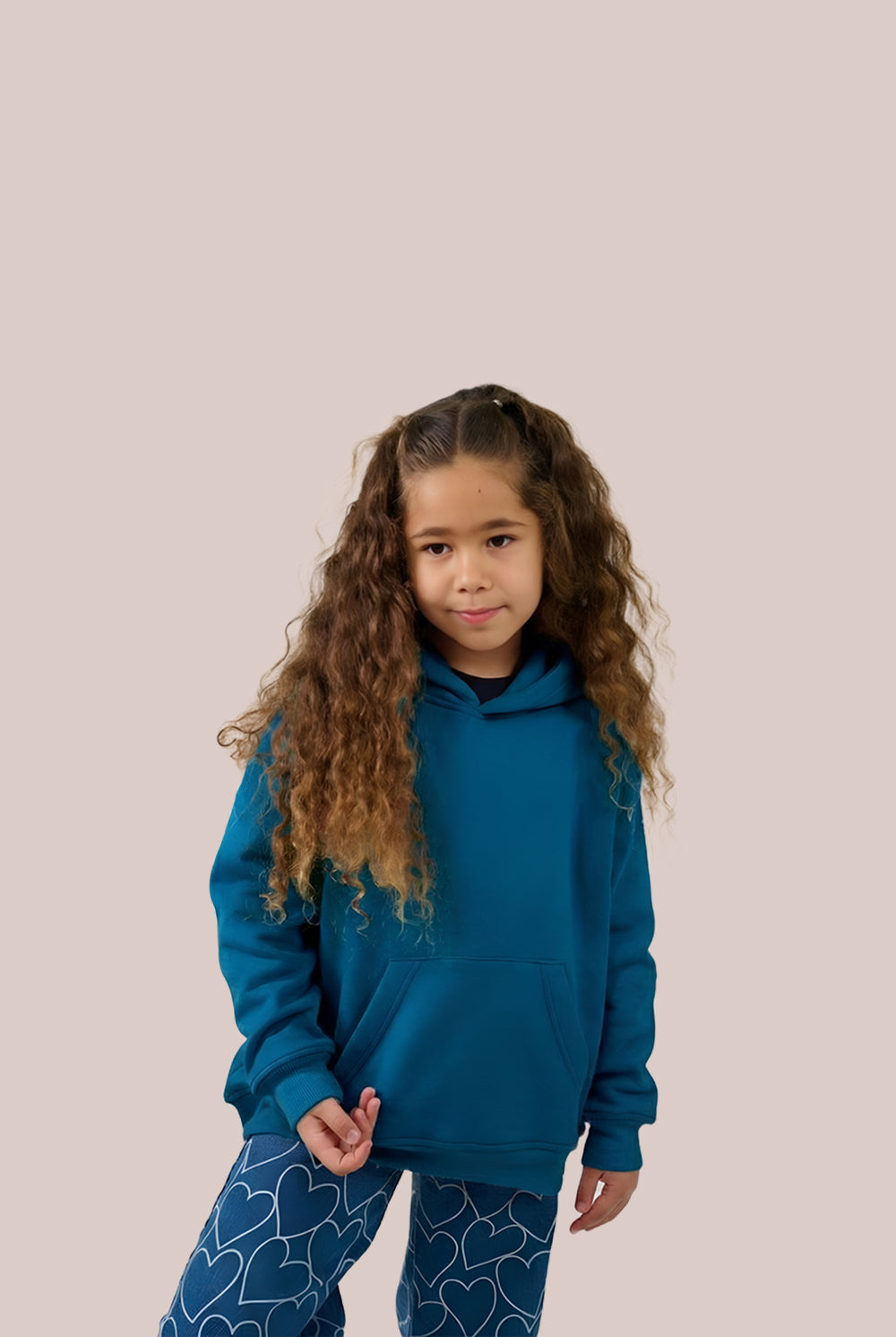MULU Kids Classic Oversized Hoodie - Teal Blue