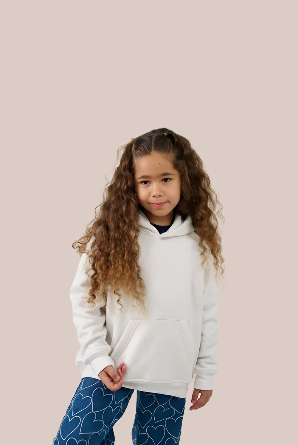 MULU Kids Classic Oversized Hoodie - White