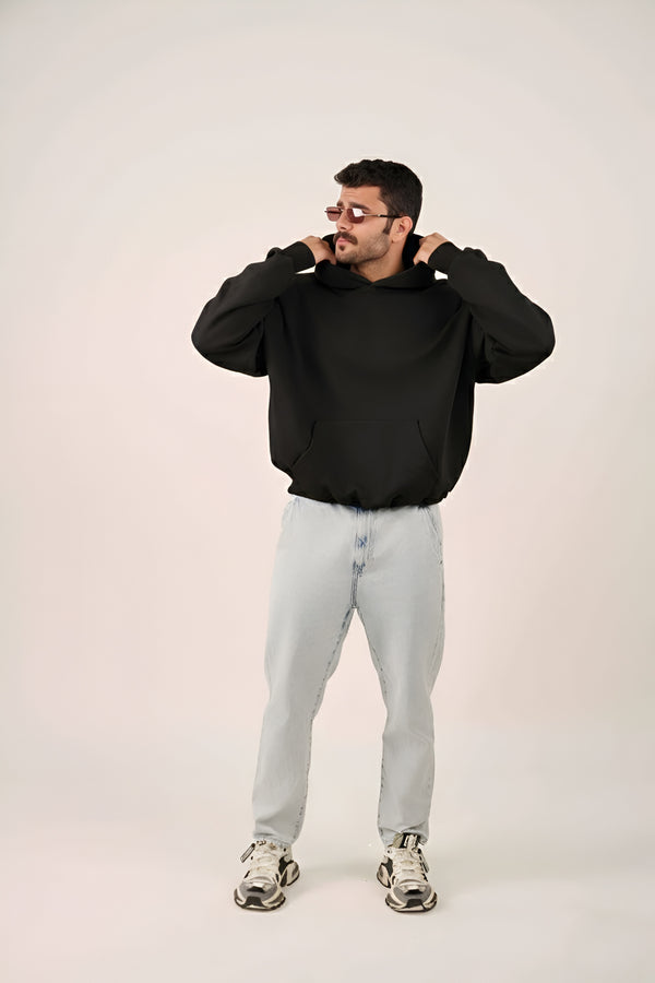 MULU Classic Oversized Hoodie - Black