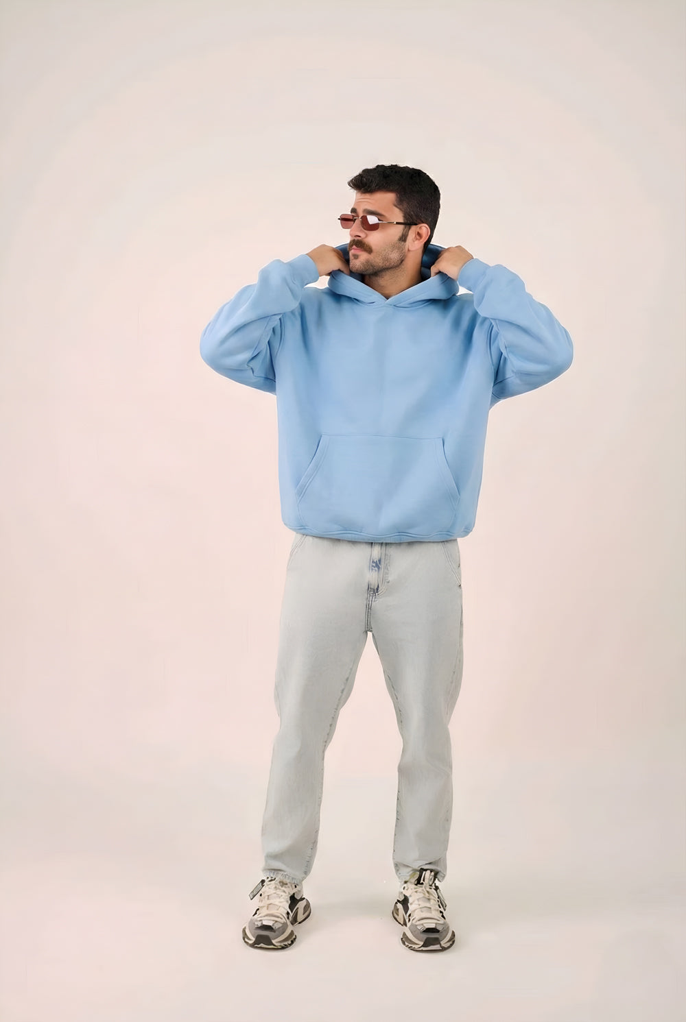 MULU Classic Oversized Hoodie - Blue