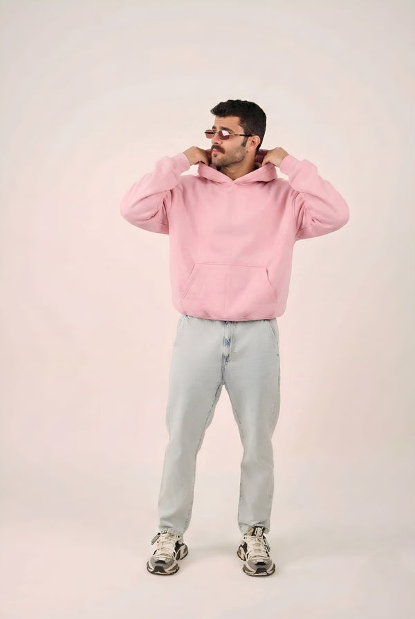 MULU Classic Oversized Hoodie - Pink