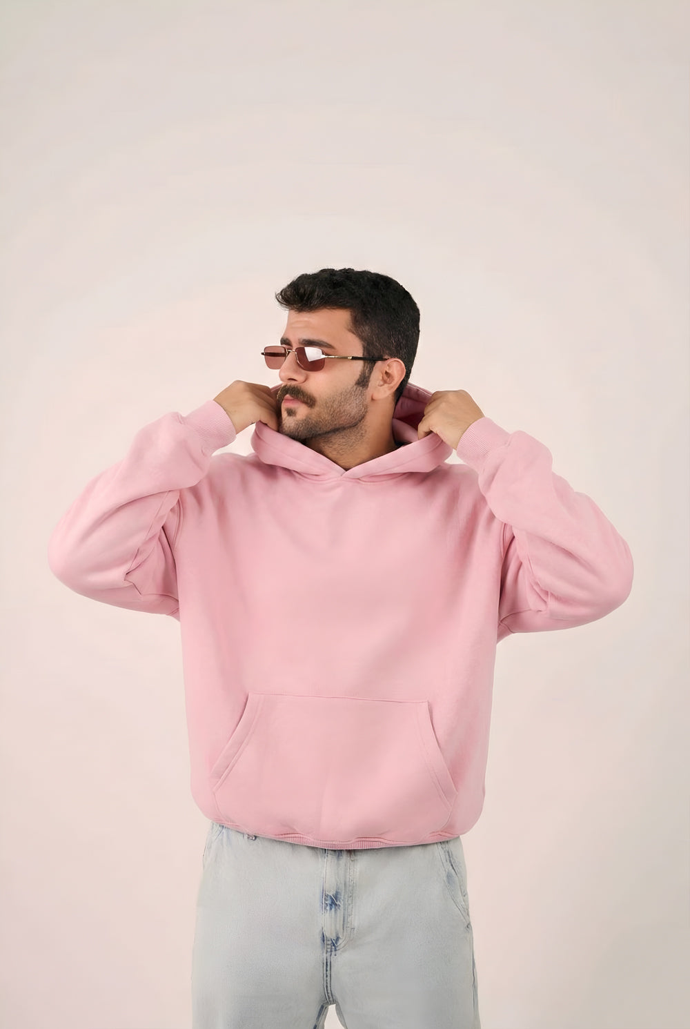 MULU Classic Oversized Hoodie - Pink