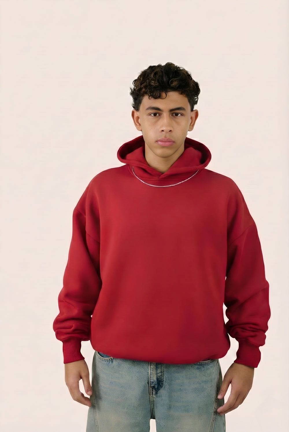 MULU Kids Classic Oversized Hoodie - Red