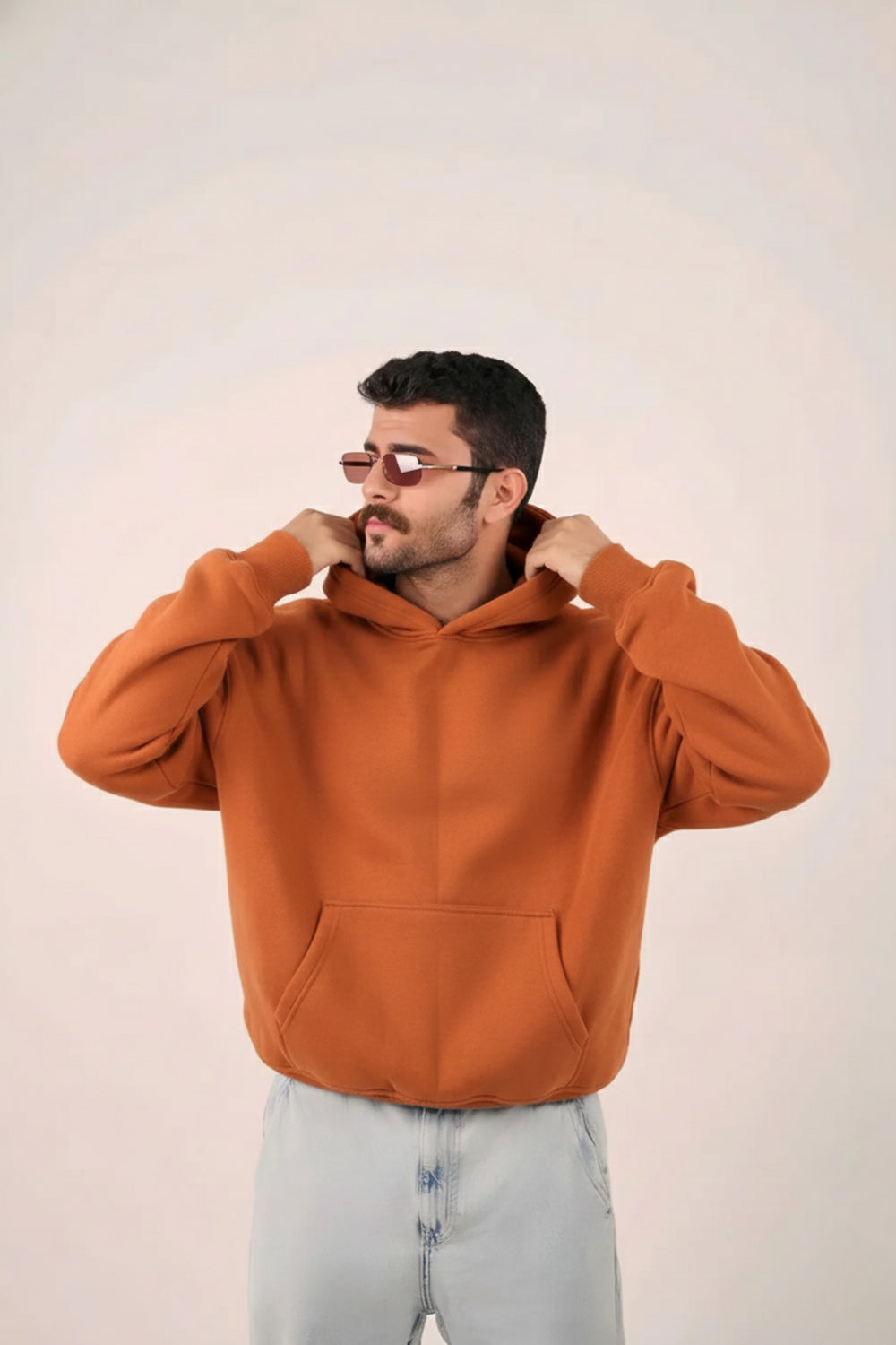 MULU Classic Oversized Hoodie - Rust Orange