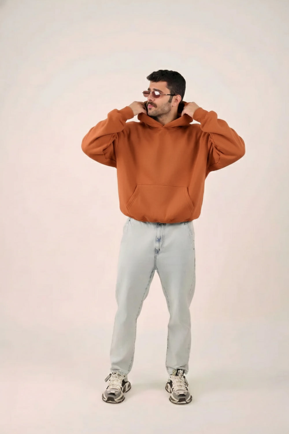 MULU Classic Oversized Hoodie - Rust Orange