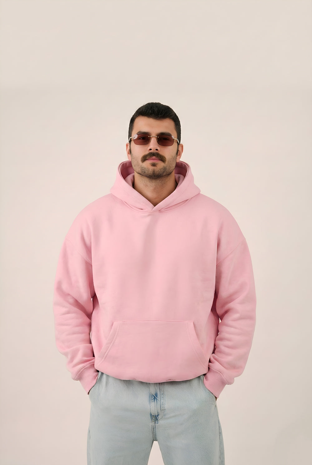 MULU Classic Oversized Hoodie - Pink