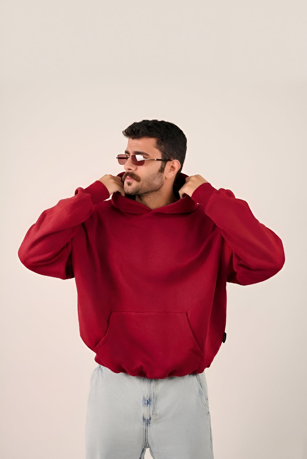 MULU Classic Oversized Hoodie - Red