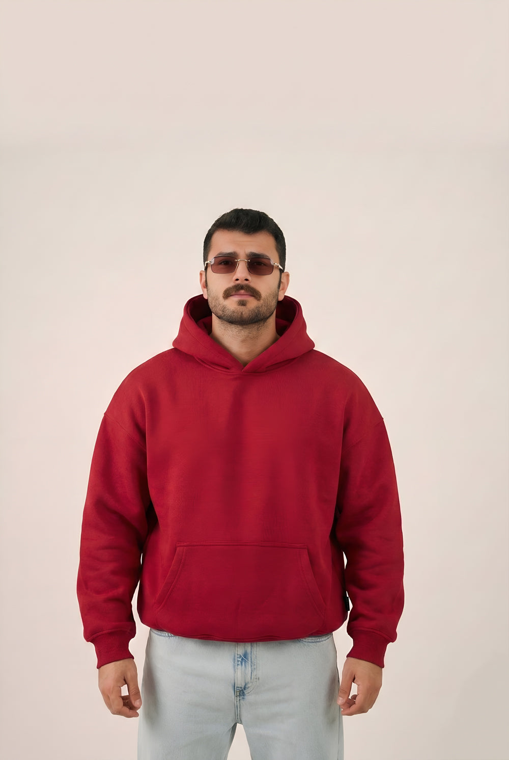 MULU Classic Oversized Hoodie - Red