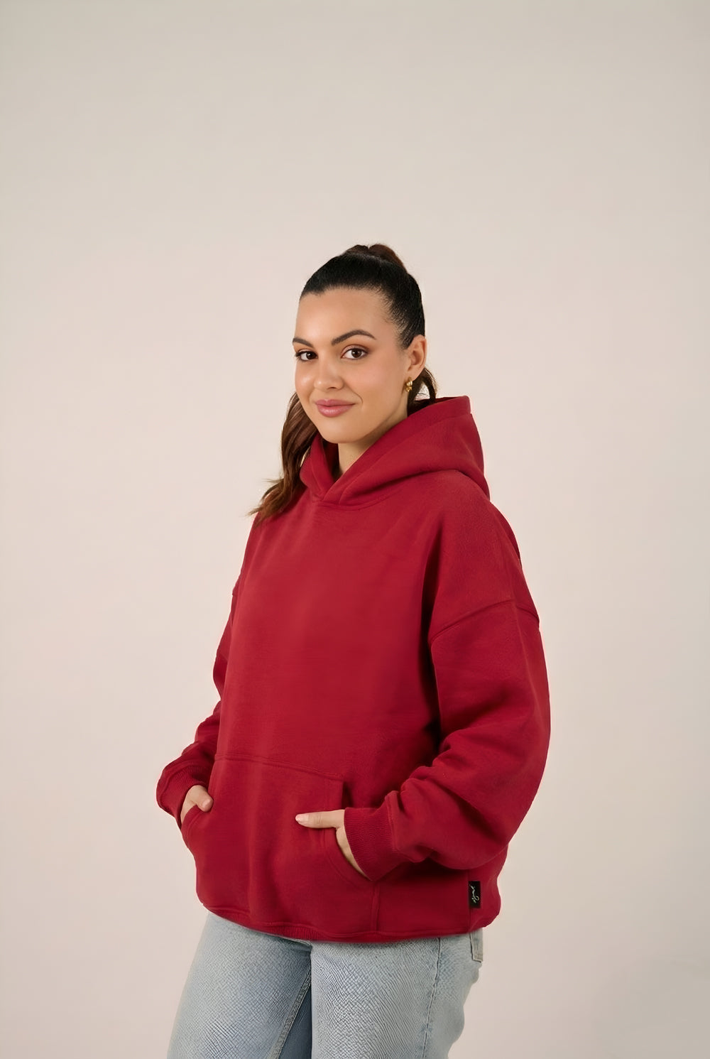 MULU Classic Oversized Hoodie - Red