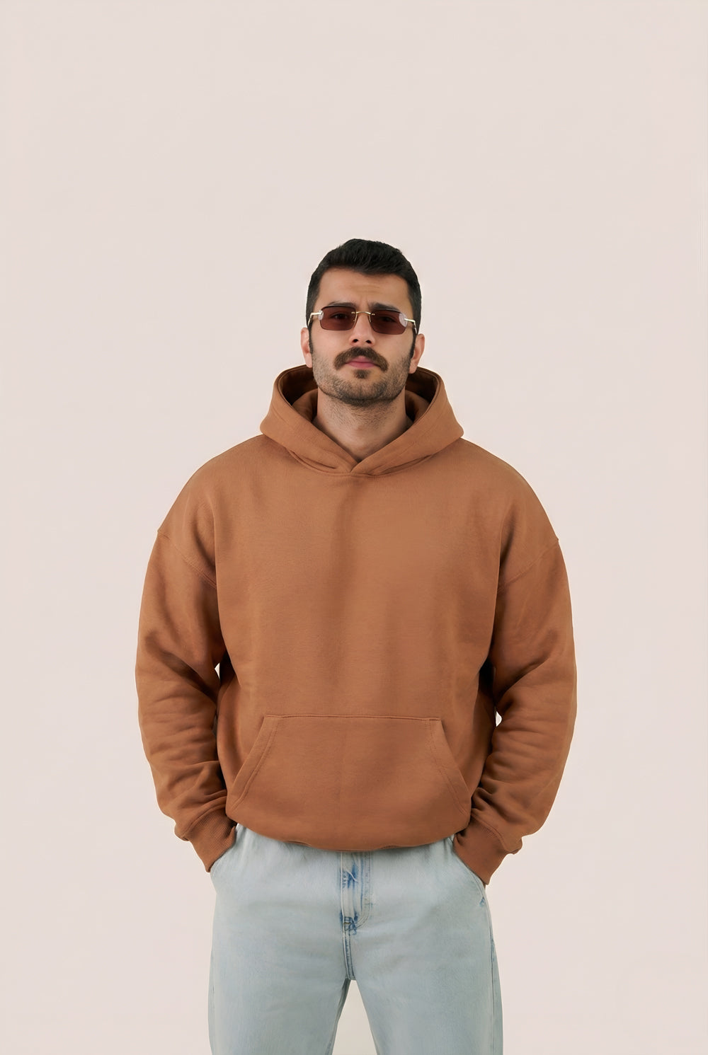 MULU Classic Oversized Hoodie - Rust Orange