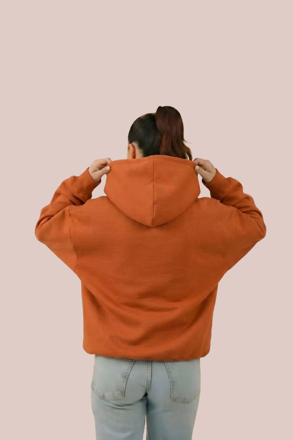 MULU Classic Oversized Hoodie - Rust Orange