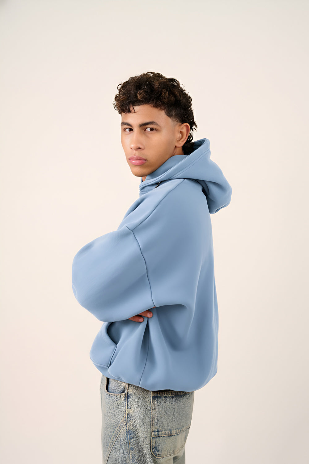 MULU Kids Classic Oversized Hoodie - Baby Blue