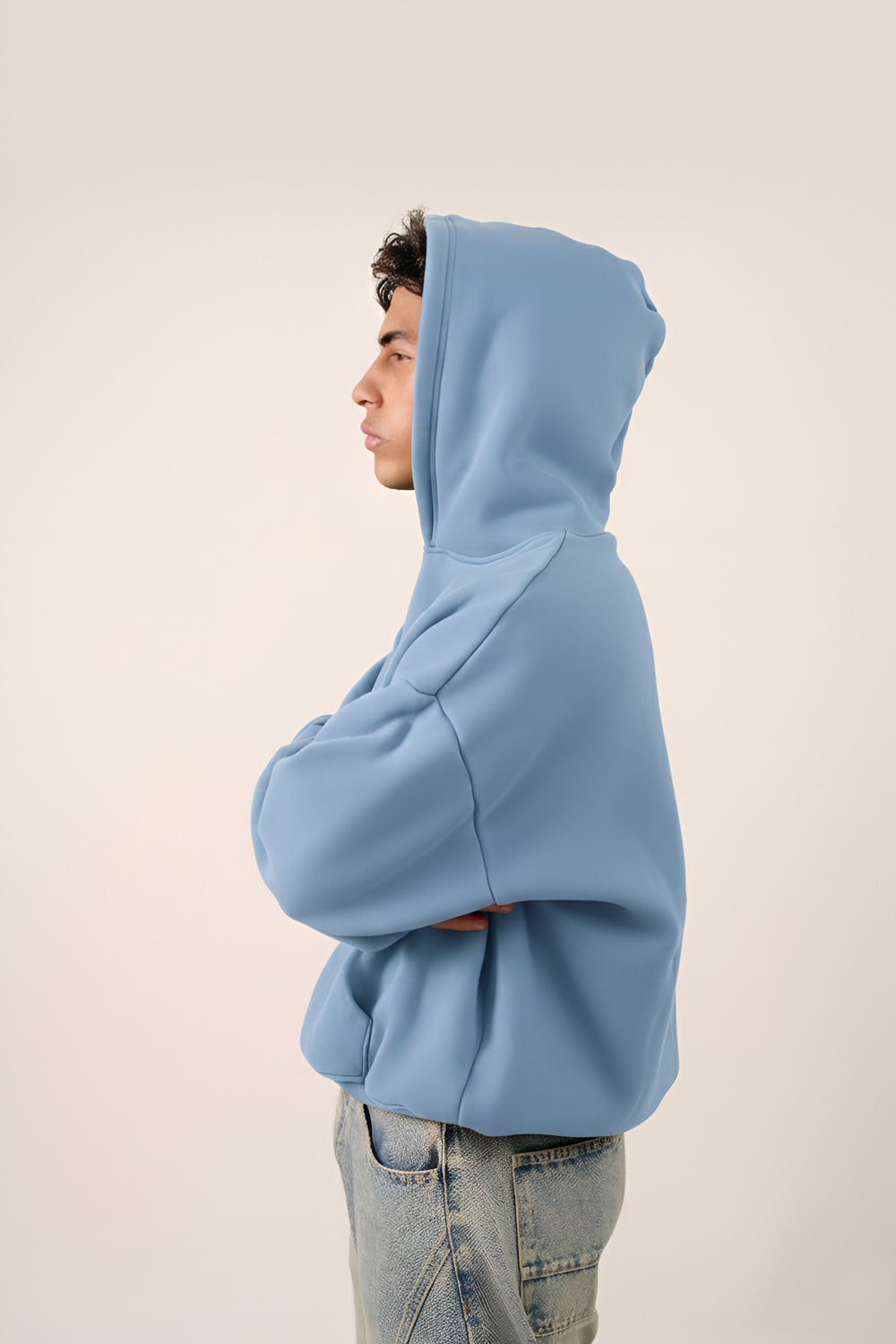 MULU Kids Classic Oversized Hoodie - Baby Blue