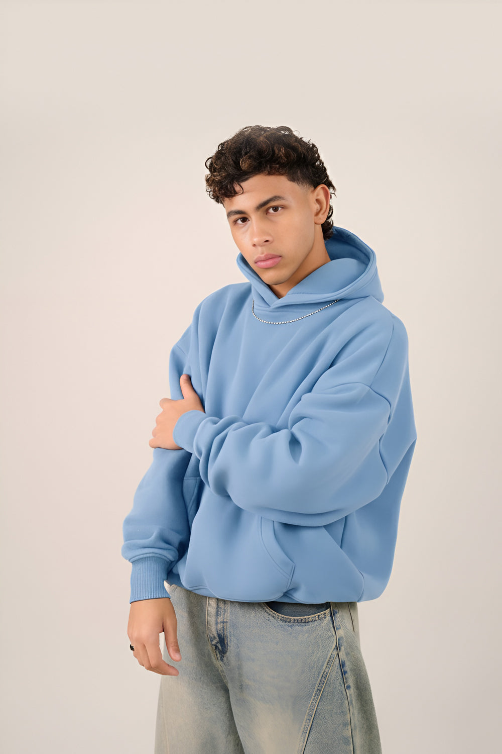 MULU Kids Classic Oversized Hoodie - Baby Blue