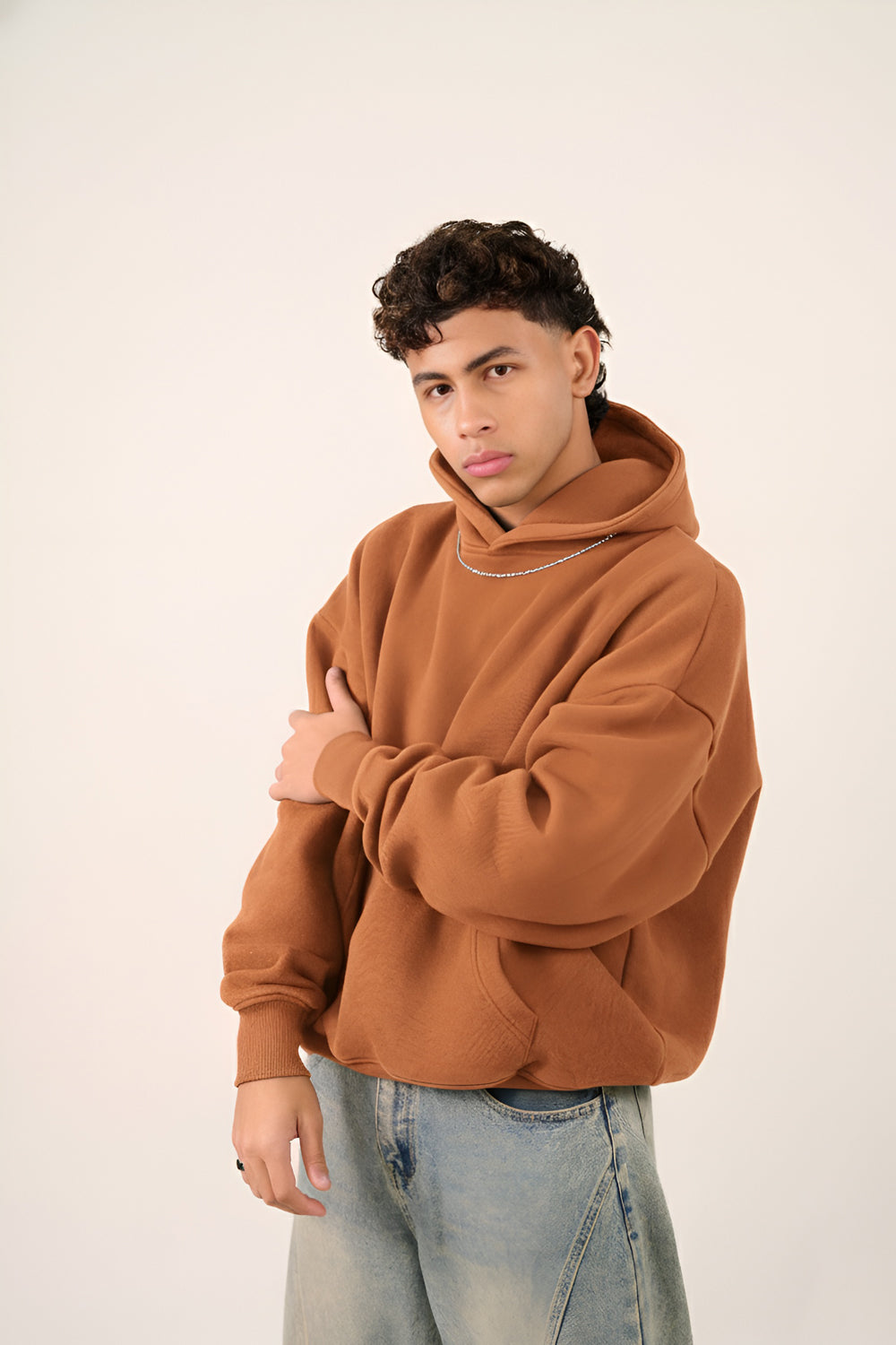 MULU Kids Classic Oversized Hoodie - Brown