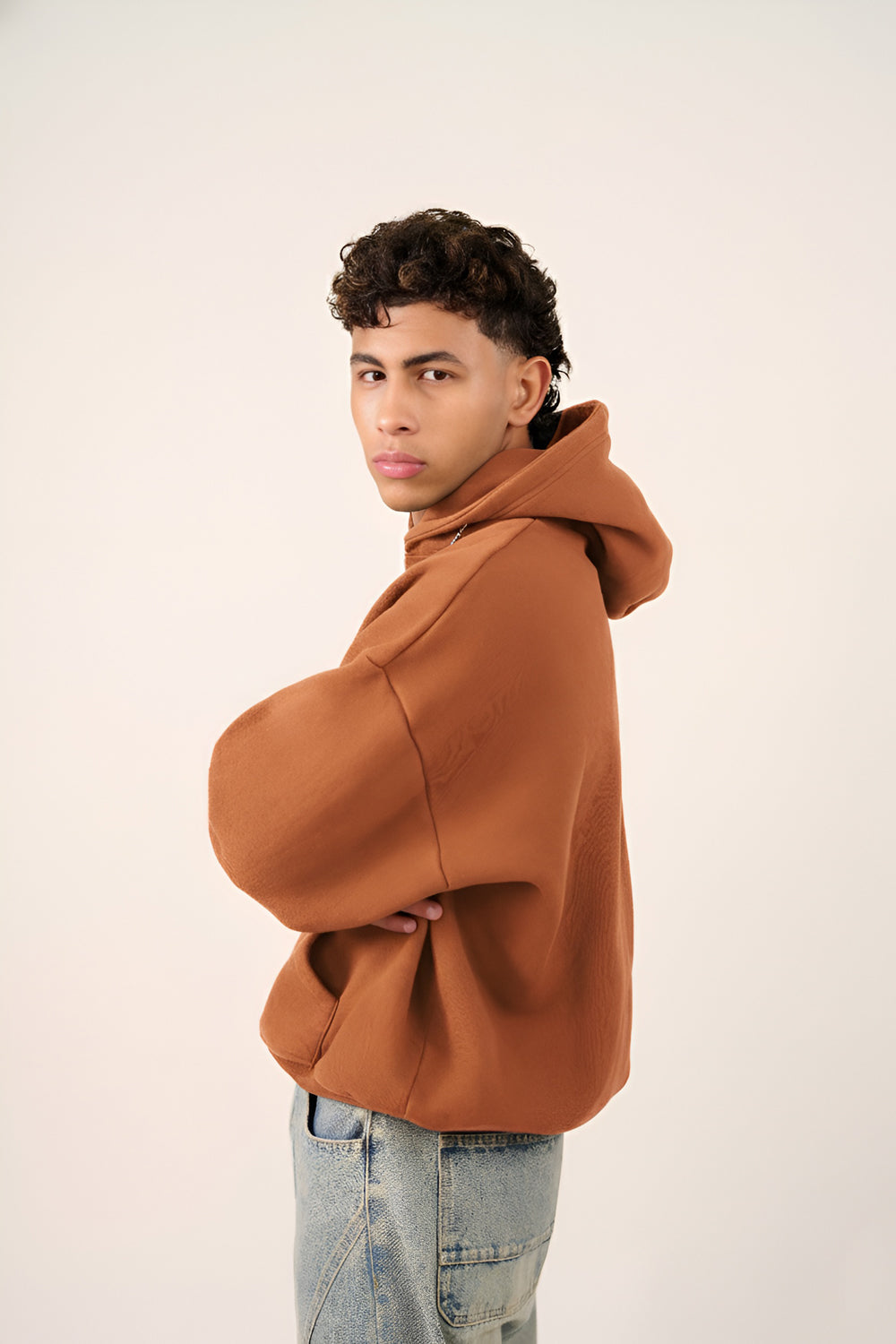 MULU Kids Classic Oversized Hoodie - Brown