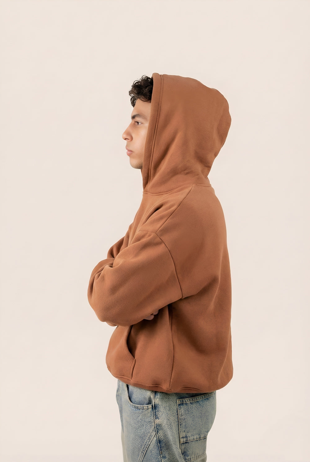 MULU Kids Classic Oversized Hoodie - Brown
