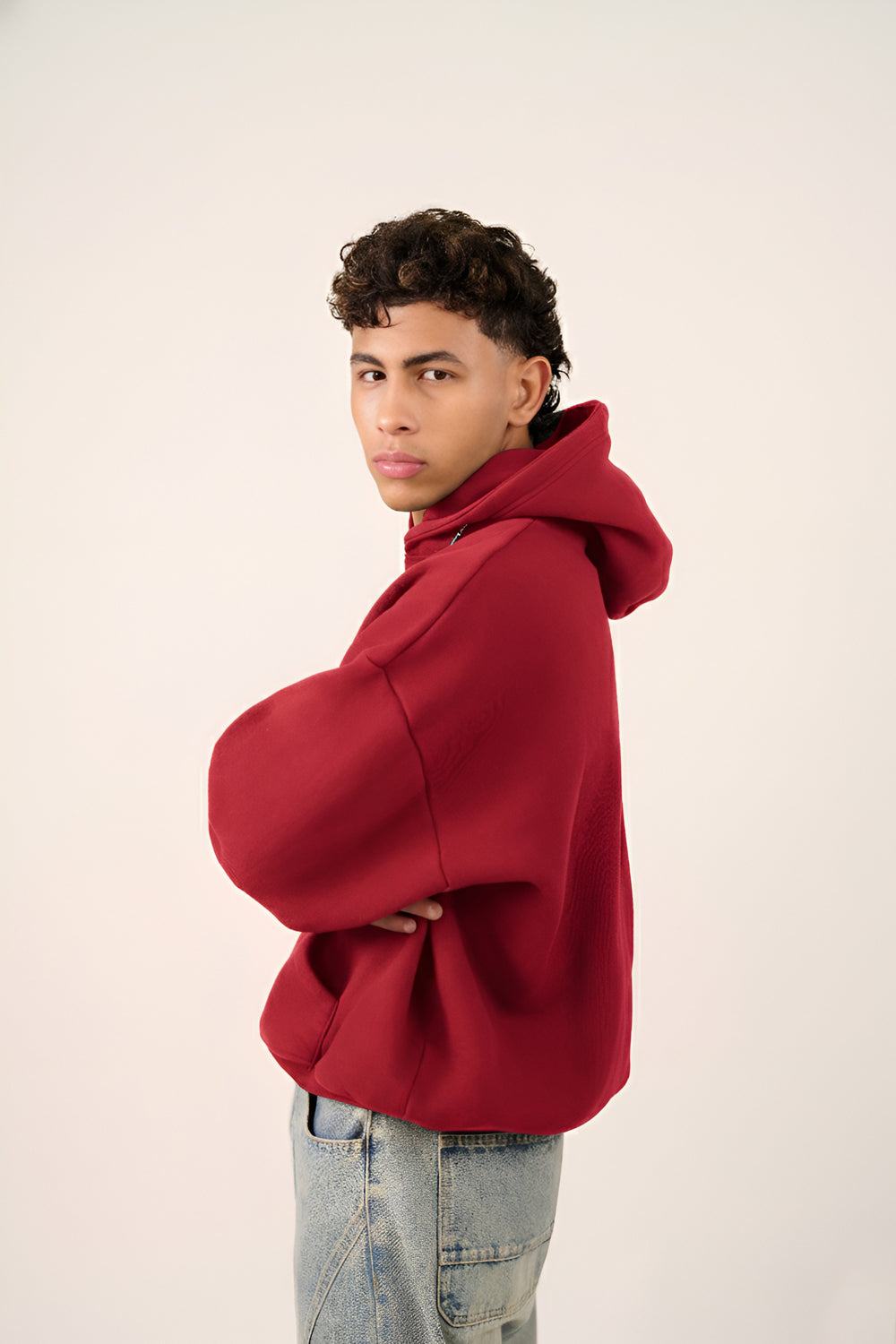 MULU Kids Classic Oversized Hoodie - Red