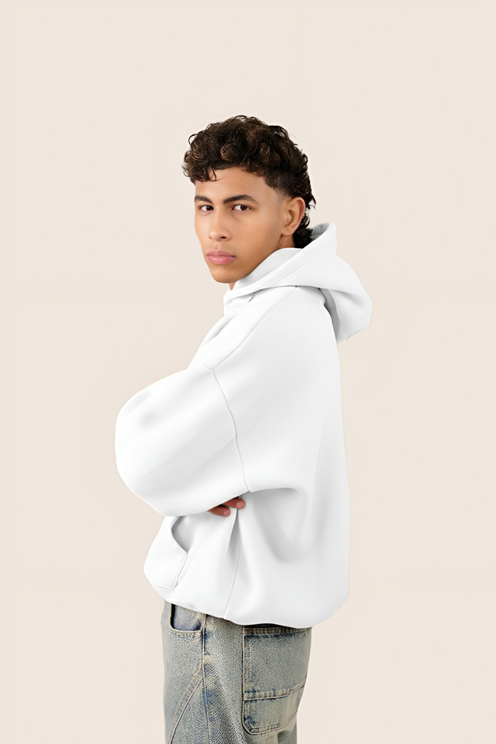 MULU Kids Classic Oversized Hoodie - White