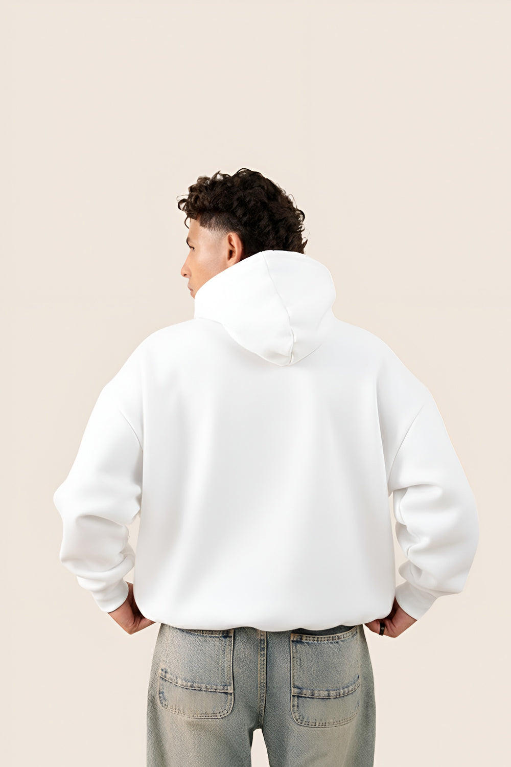 MULU Kids Classic Oversized Hoodie - White