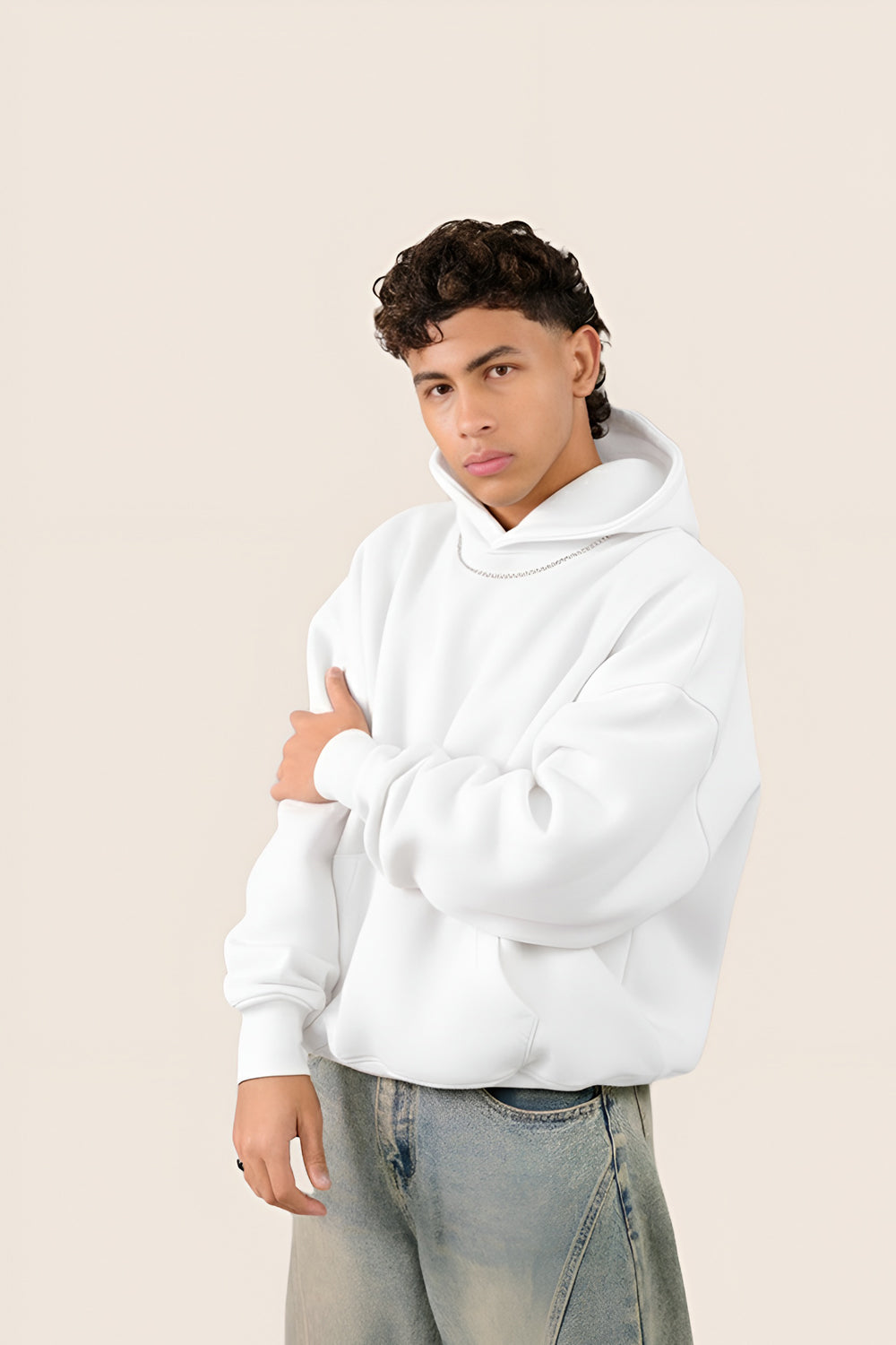 MULU Kids Classic Oversized Hoodie - White